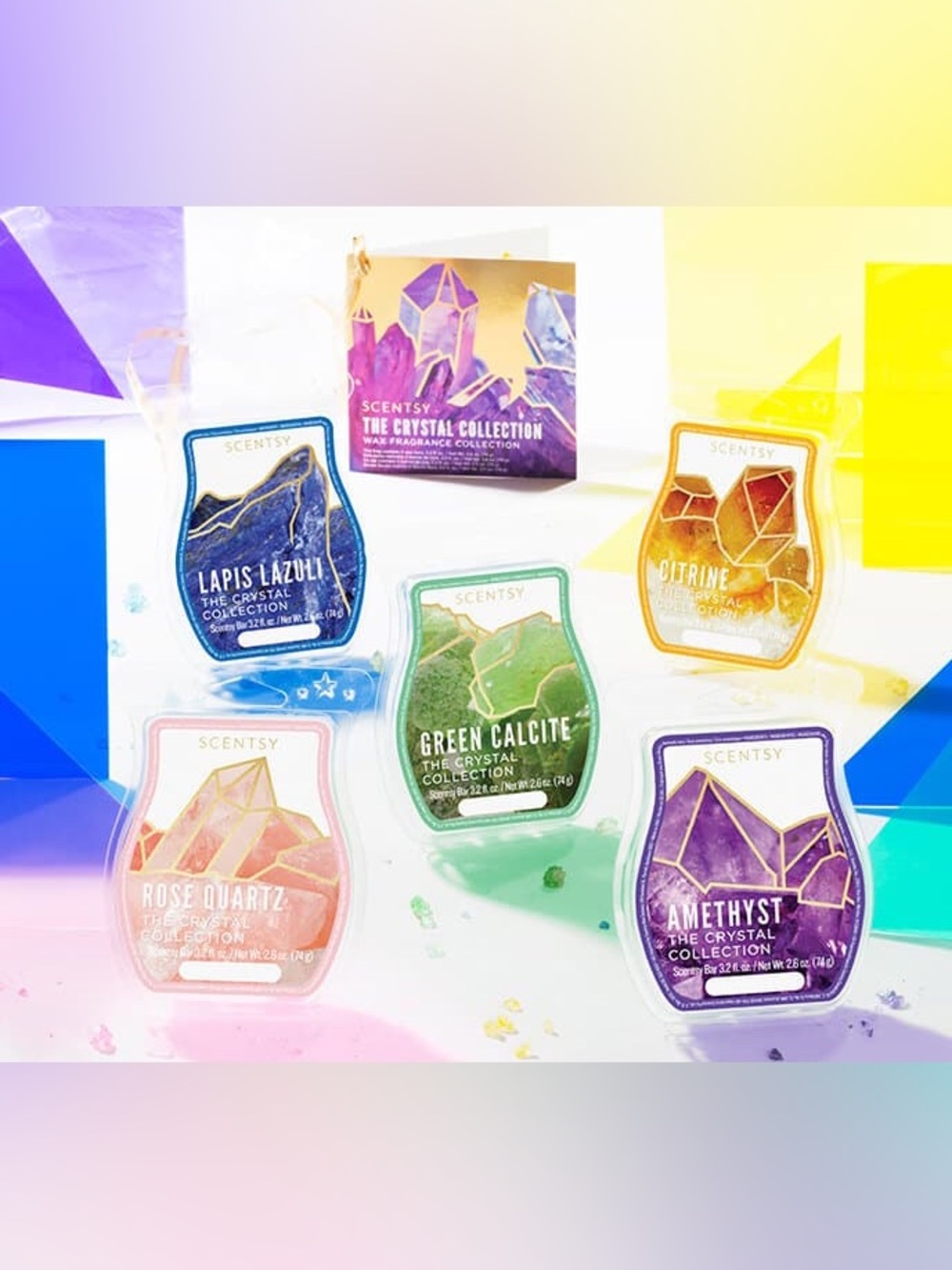 Scentsy Bar Crystal Collection- wax collection with Gift Bag- new- $24